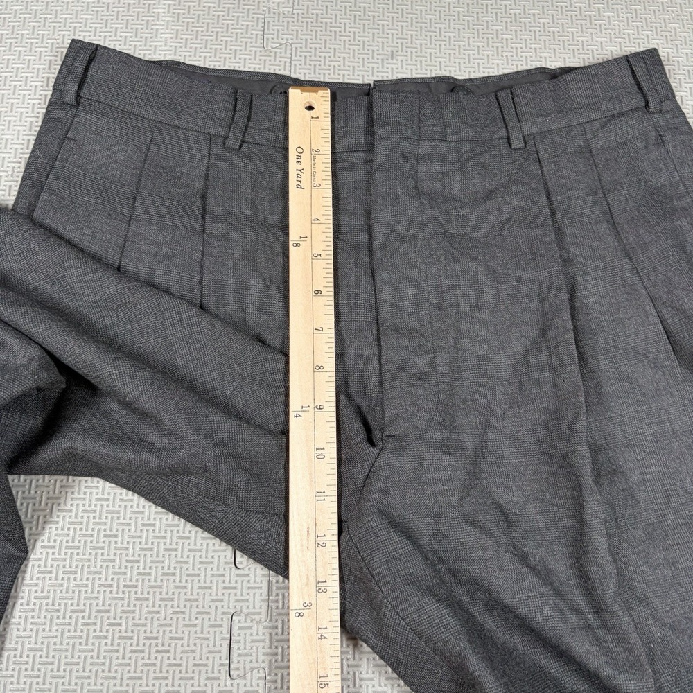 VTG Brooks Brothers Makers Men's Wool Pleated Dress Pants Made USA 34x29 Cuffed - Picture 10 of 11